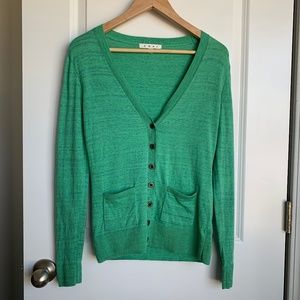 CAbi Green Cardigan Size XS